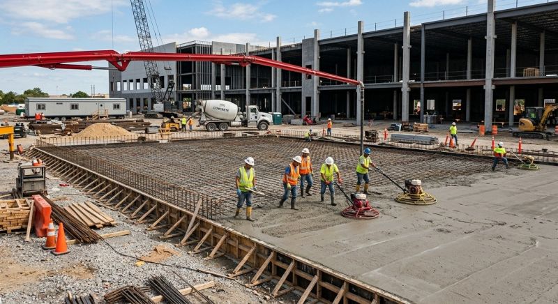 Commercial Slab Construction in Boca Raton, FL
