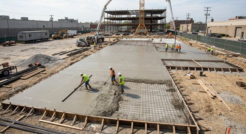 Commercial Slab Installation in Kalamazoo, MI