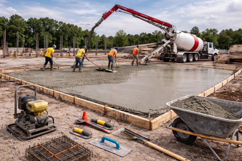 Commercial Slab Installation in Waldorf, MD