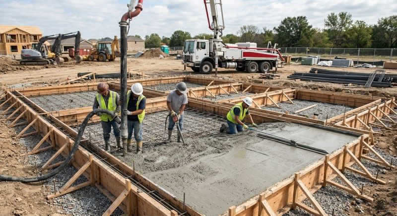Concrete Foundation Pouring in Fredericksburg, VA