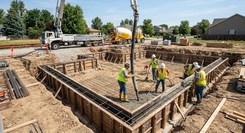 Foundation Pouring in Fort Wayne, IN